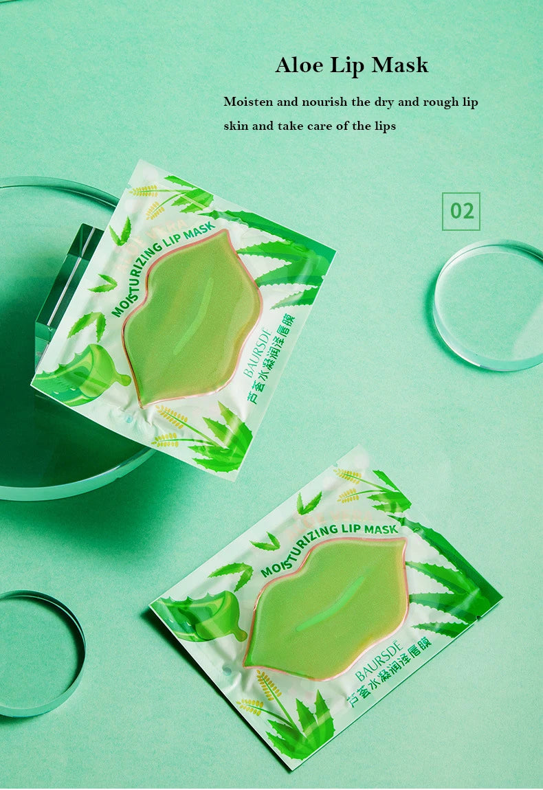 5/10pcs/lot Collagen Nourishing Lip Mask  Moisturizing Fruits Essence Firming Anti Wrinkle Lip Patch Skin Care