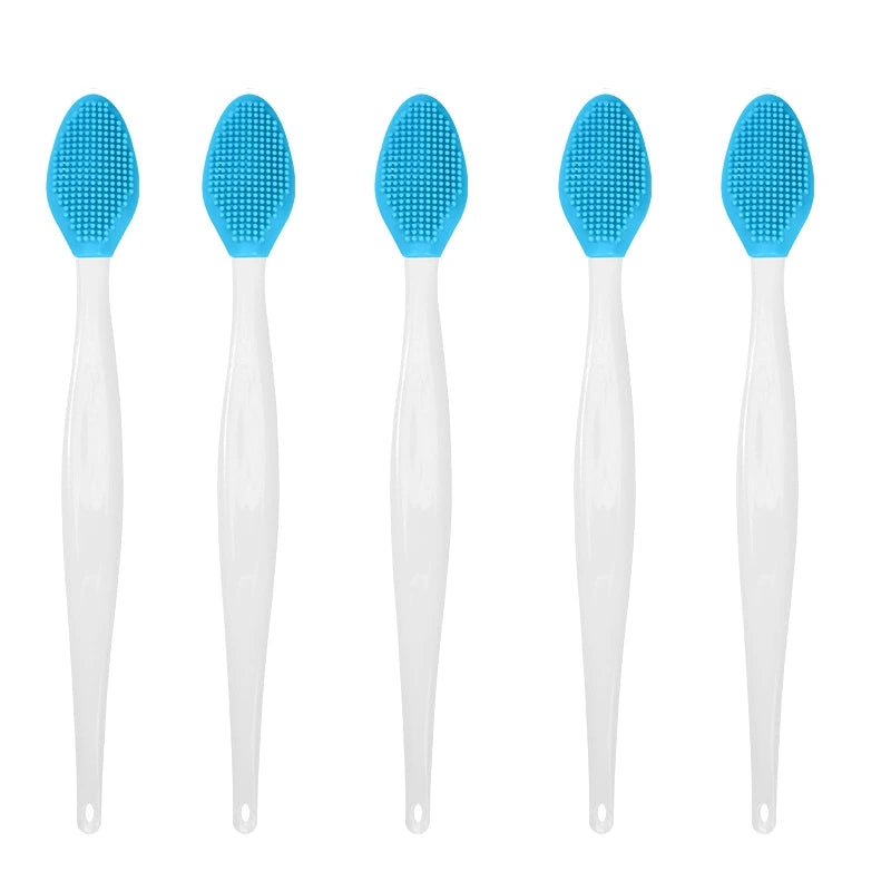 1/5PCS Beauty Skin Care Silicone Face Brush Exfoliating Facial Cleansing Scrub Nose Brush Blackhead Remove Double-Sided Brushes