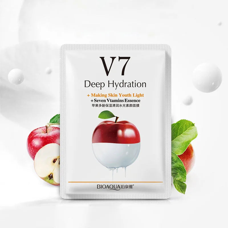 20Pcs Face Mask Sets Fresh Fruit Face Care Sheet Masks Hydrating Anti-aging Oil Control Acne Treatment Facial Mask Skin Care Set