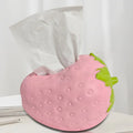 Creative Cute Strawberry Tissue Box Universal Napkins Box Plastics Paper Towel Case Bedside Table Large Capacity