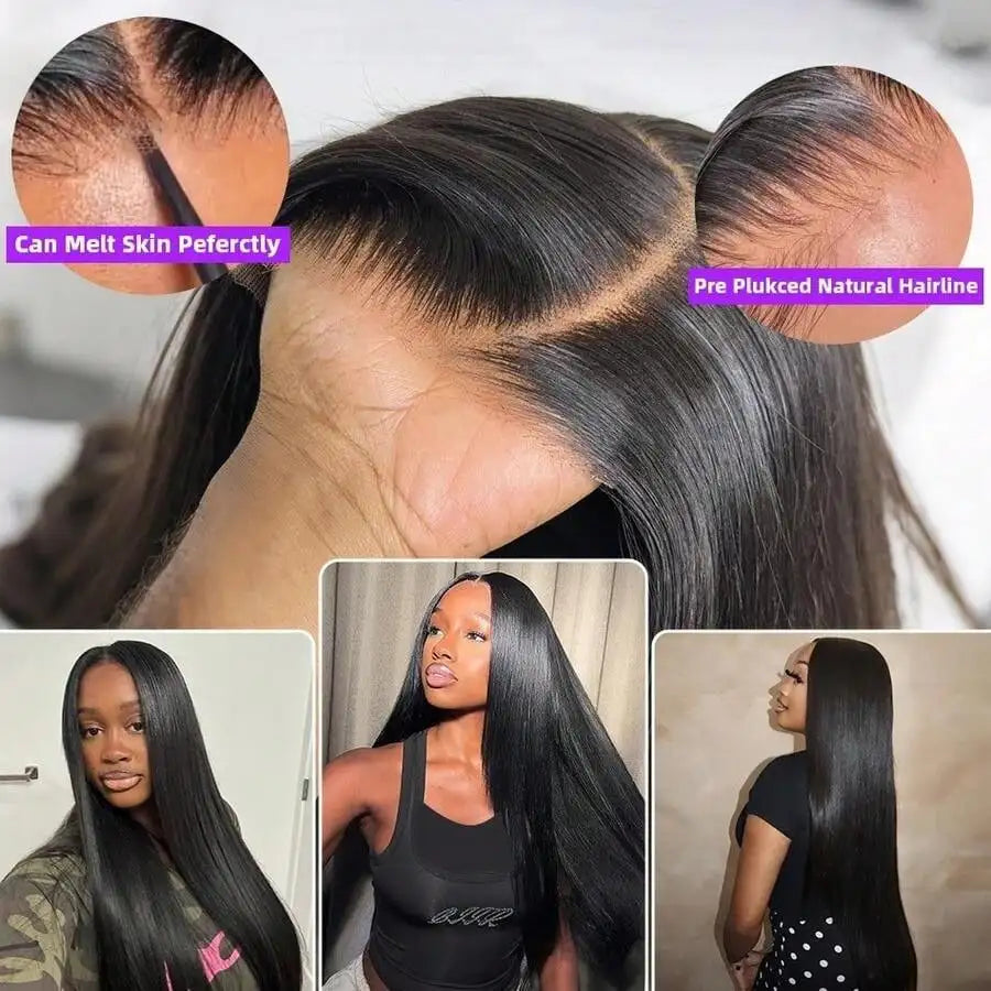 30-Inch Bone Straight Lace Front Wig