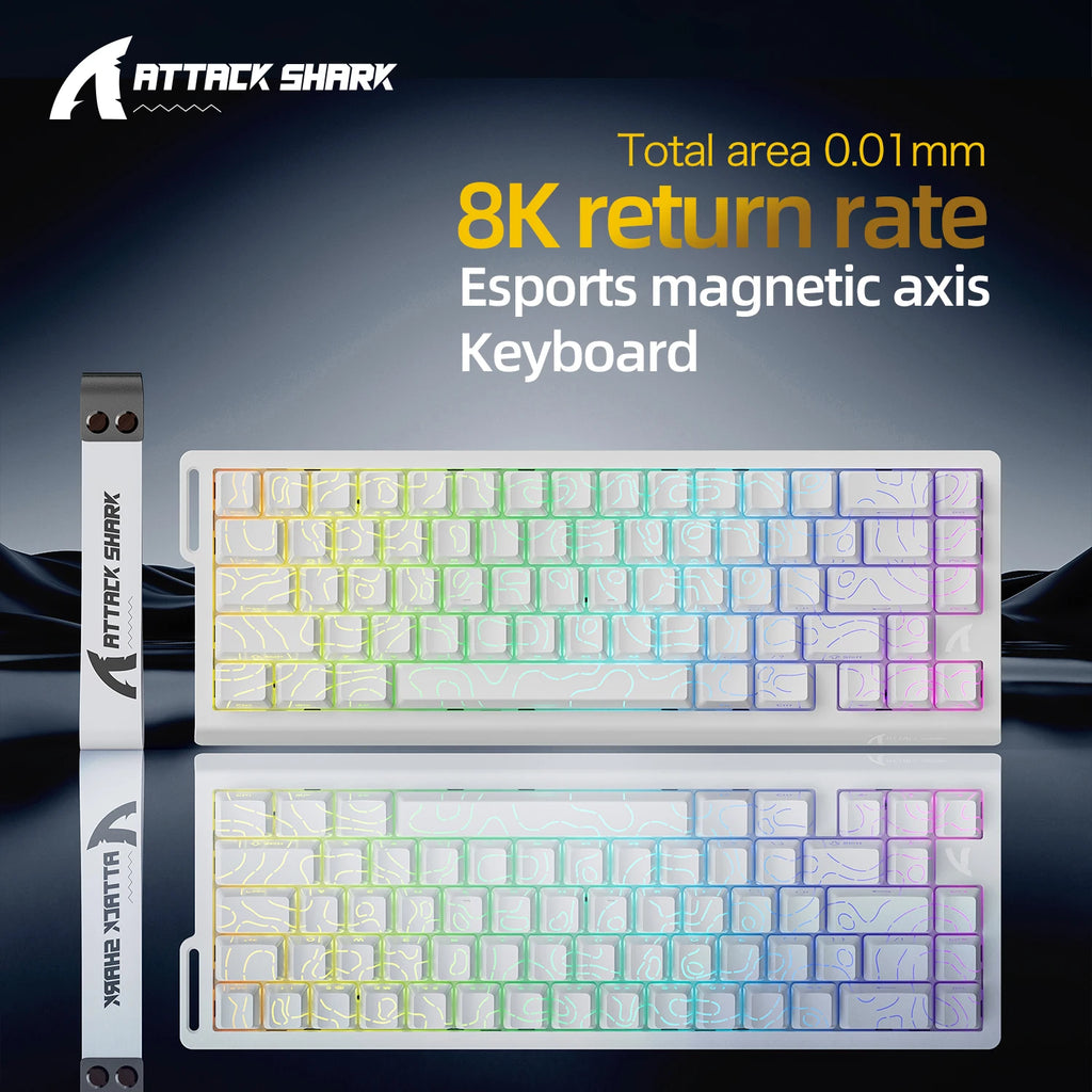 ATTACK SHARK X68HE X68Pro He Magnetic Mechanical Keyboard for