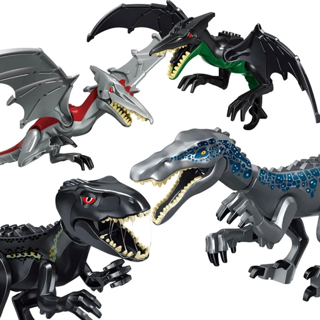 Jurassic World Brutal Raptor Building Blocks Dinosaur Model