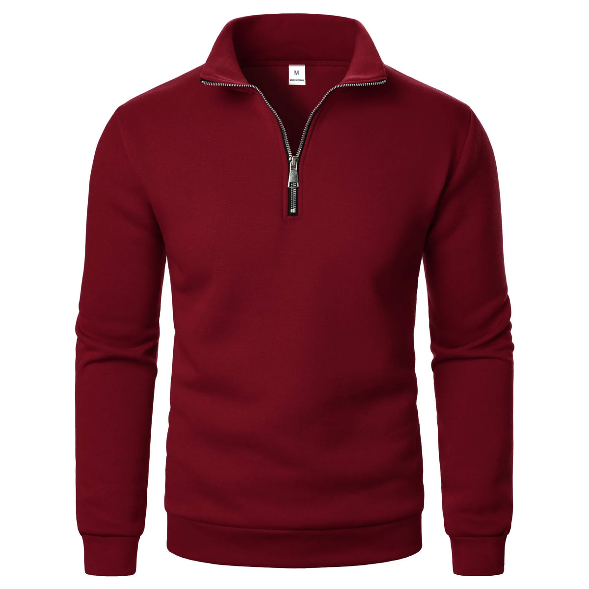 Men Casual Fleece Sweatshirts Tops Men Sport Classic Stand