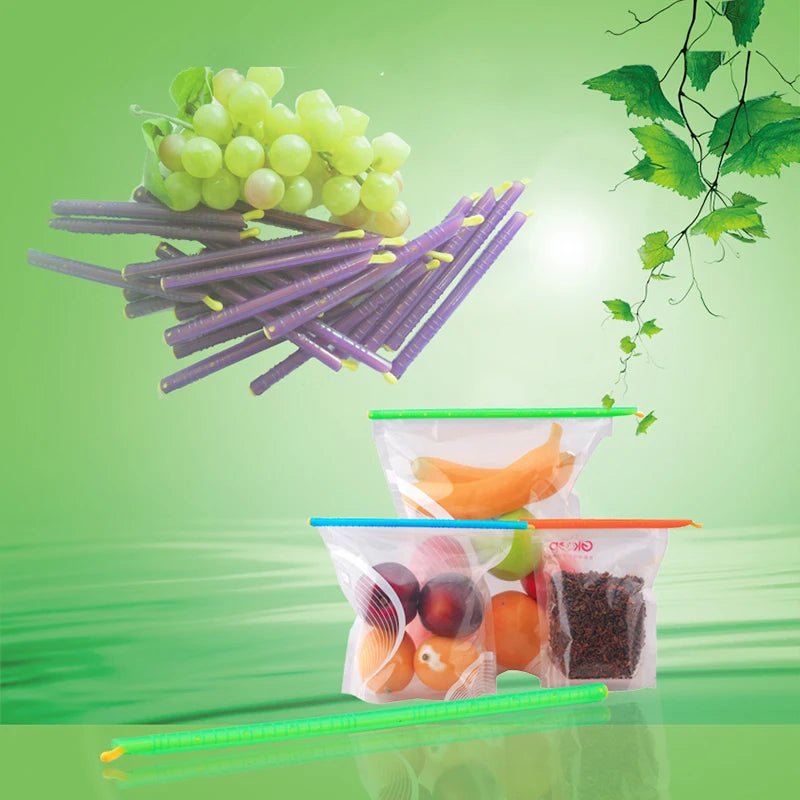 30Pcs/15Pcs Set Bag Clips Food Snack Bags Sealing Clips Seal Stick Food Preservation Sealer Reusable Kitchen Storege Organizer