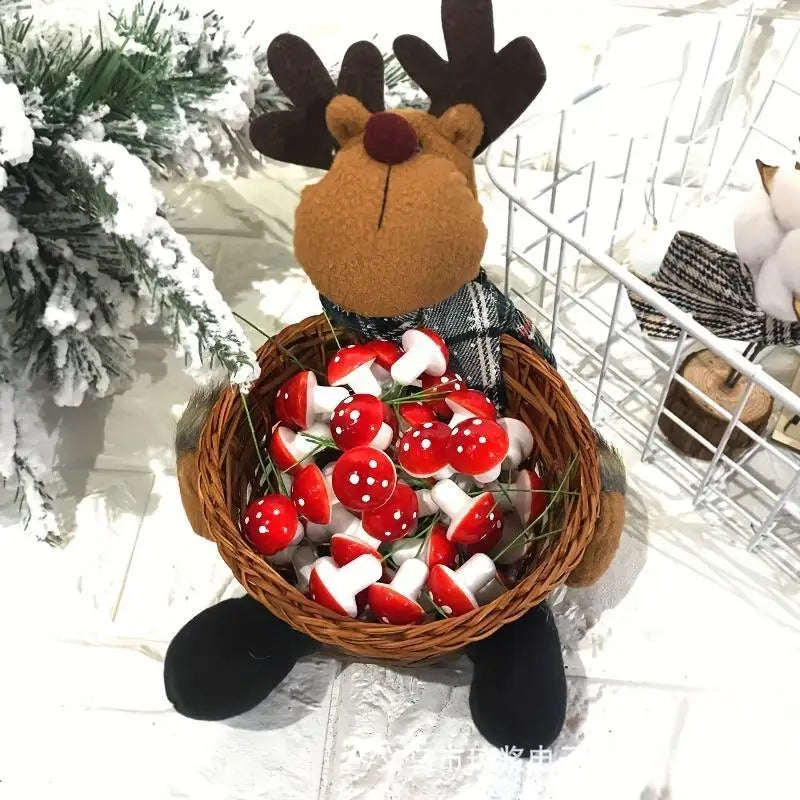 100-10PCS Miniatures Artificial Foam Mushroom Garden Fairy Bonsai Plant Pot Mini Mushroom Resin Craft Decor For DIY Micro Decor