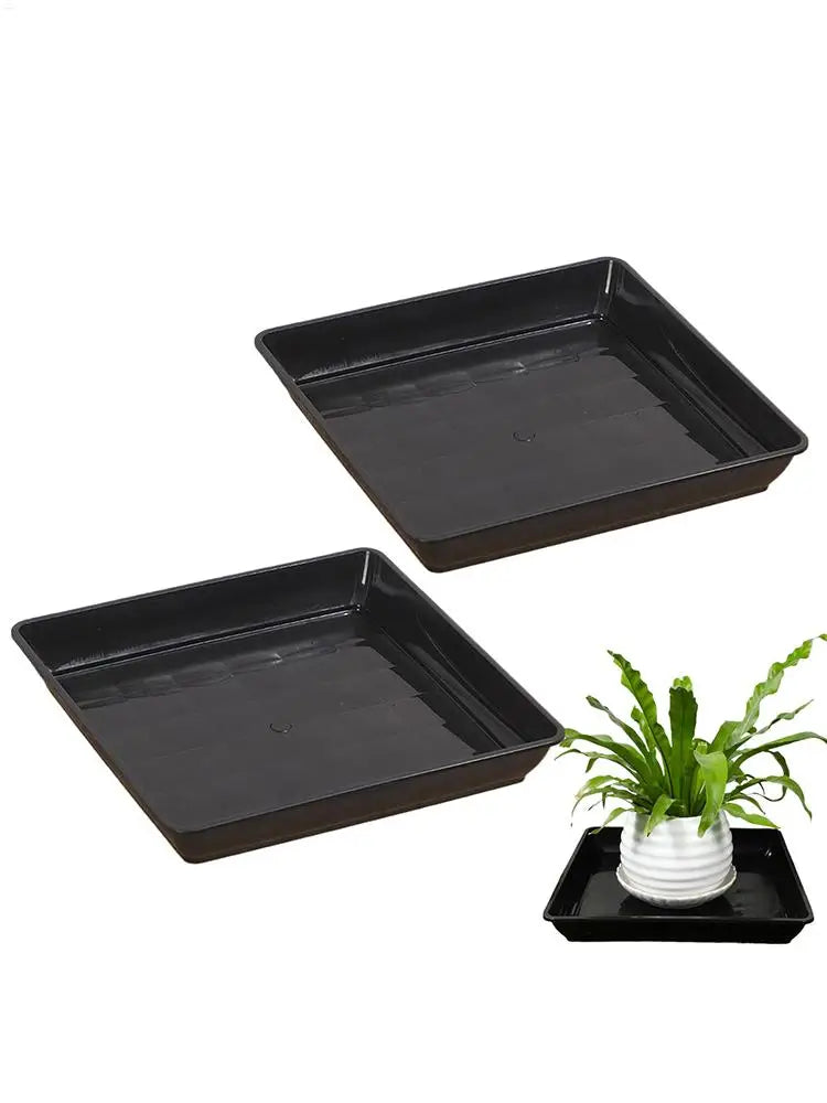 Plant Saucer Square Durable Flower Pot Indoor Outdoor Heavy Duty Tray Square Flowerpot Water Dish Home Decor for Gardening