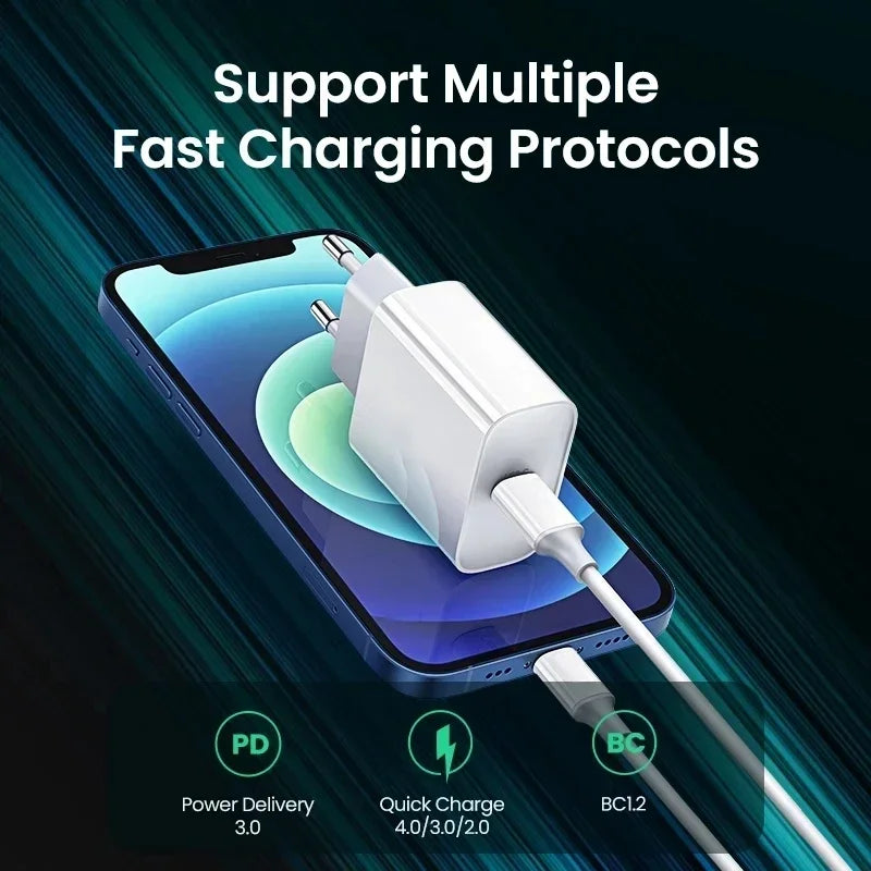 PD 35W Fast Charger for IPhone 11 12 13 14 15 Pro Max Fast