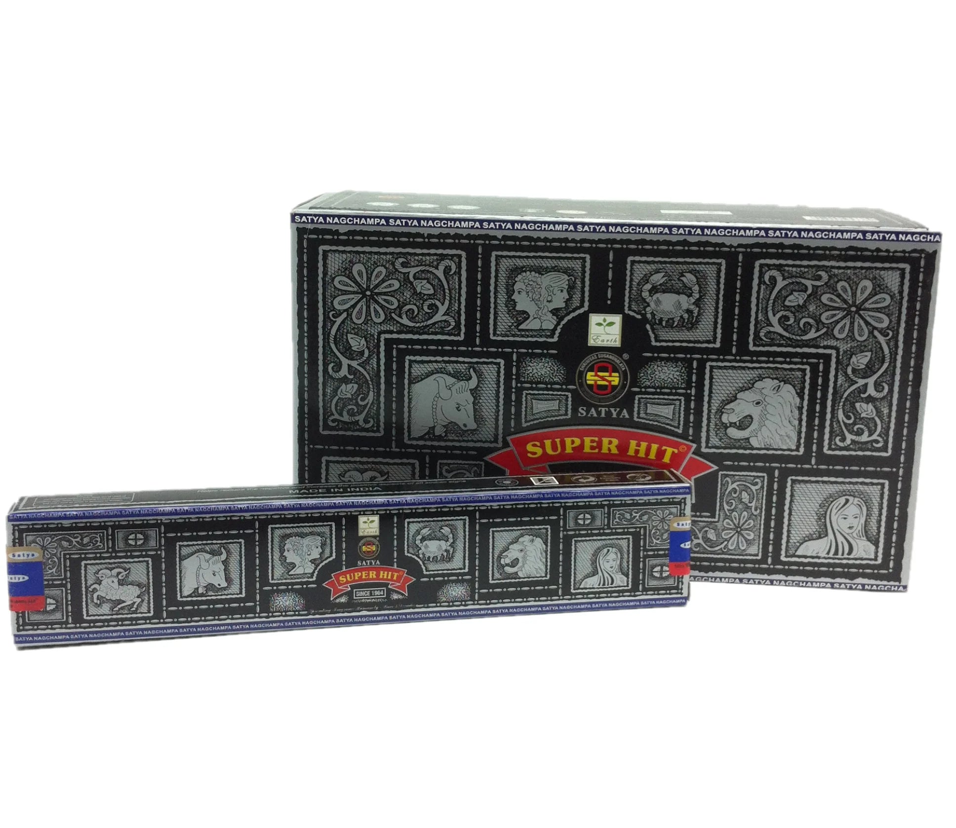 Incense Complete Boxes Satya Nag Champa Original, Goloka Agarbathi Palo Santo Reiki Cinnamon Money Lavender Rose Natural Rosemary Namaste Patchouli Tulsi Cones (Handmade in India) + Gift Burner