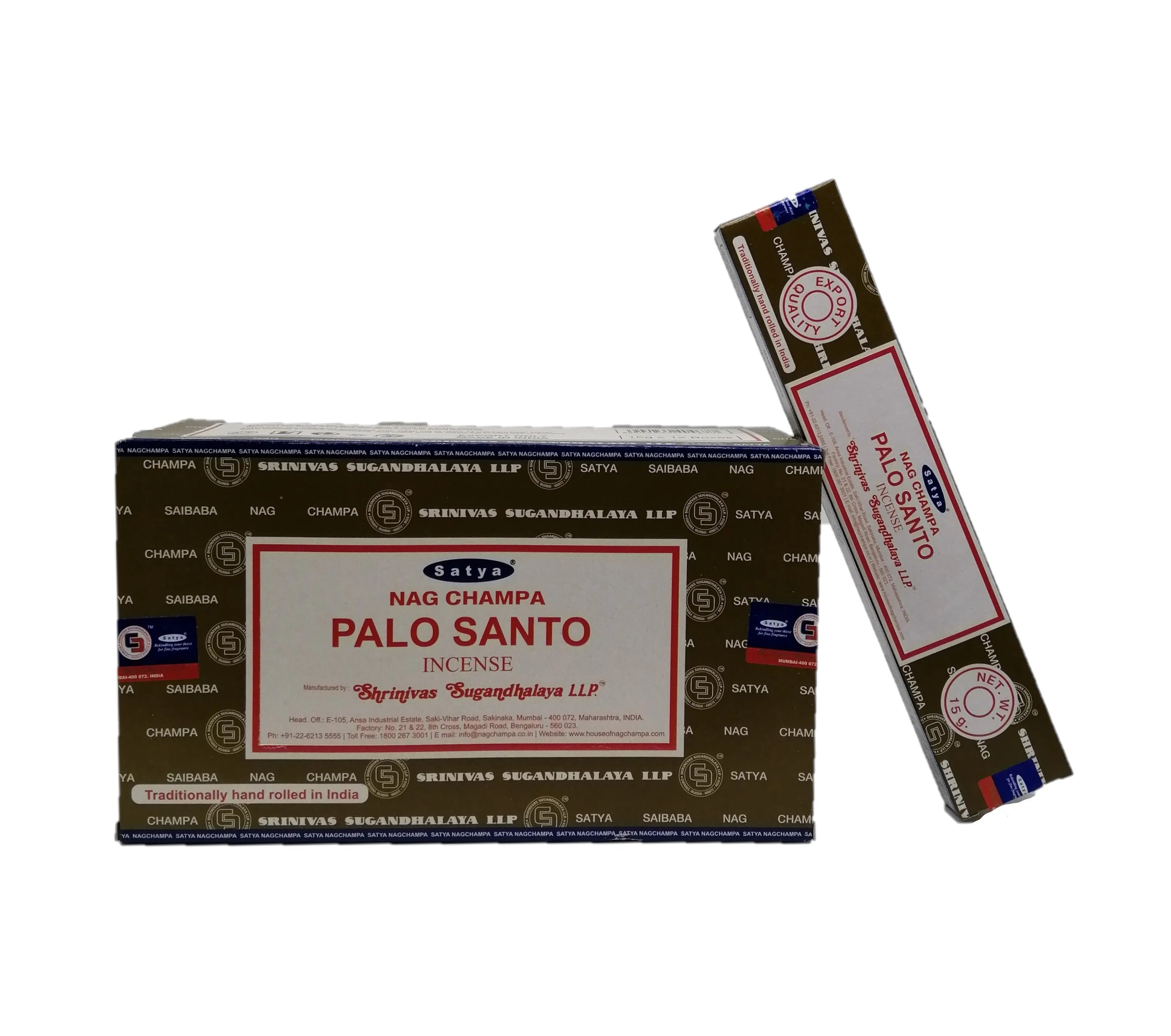 Incense Complete Boxes Satya Nag Champa Original, Goloka Agarbathi Palo Santo Reiki Cinnamon Money Lavender Rose Natural Rosemary Namaste Patchouli Tulsi Cones (Handmade in India) + Gift Burner