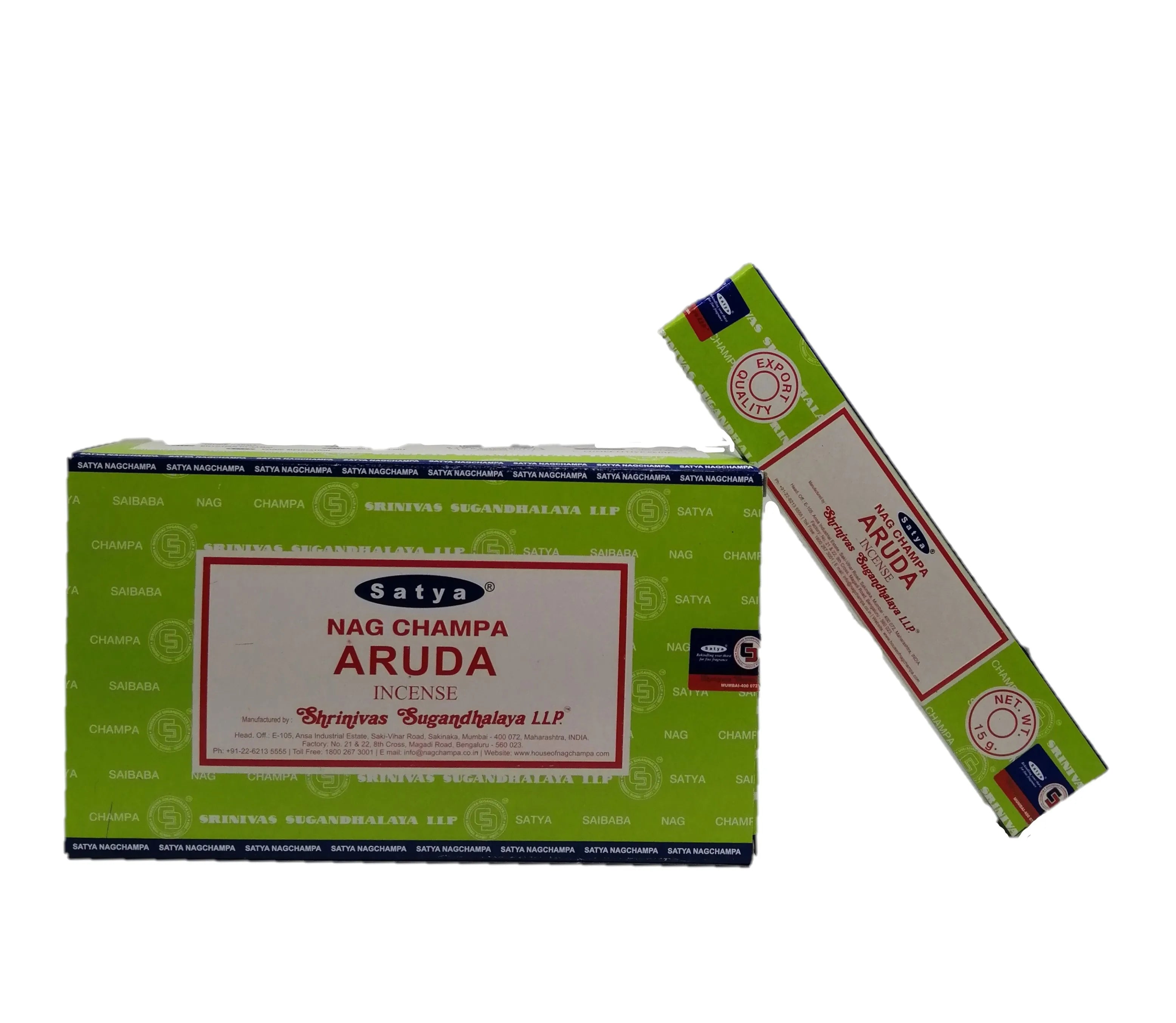 Incense Complete Boxes Satya Nag Champa Original, Goloka Agarbathi Palo Santo Reiki Cinnamon Money Lavender Rose Natural Rosemary Namaste Patchouli Tulsi Cones (Handmade in India) + Gift Burner